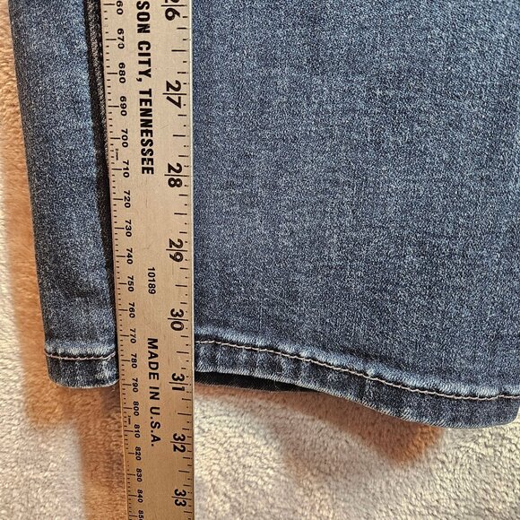 Lane Bryant Skinny Jeans Mid-Rise Womens 16 Denims comfort waist dark wash retro - Picture 12 of 14